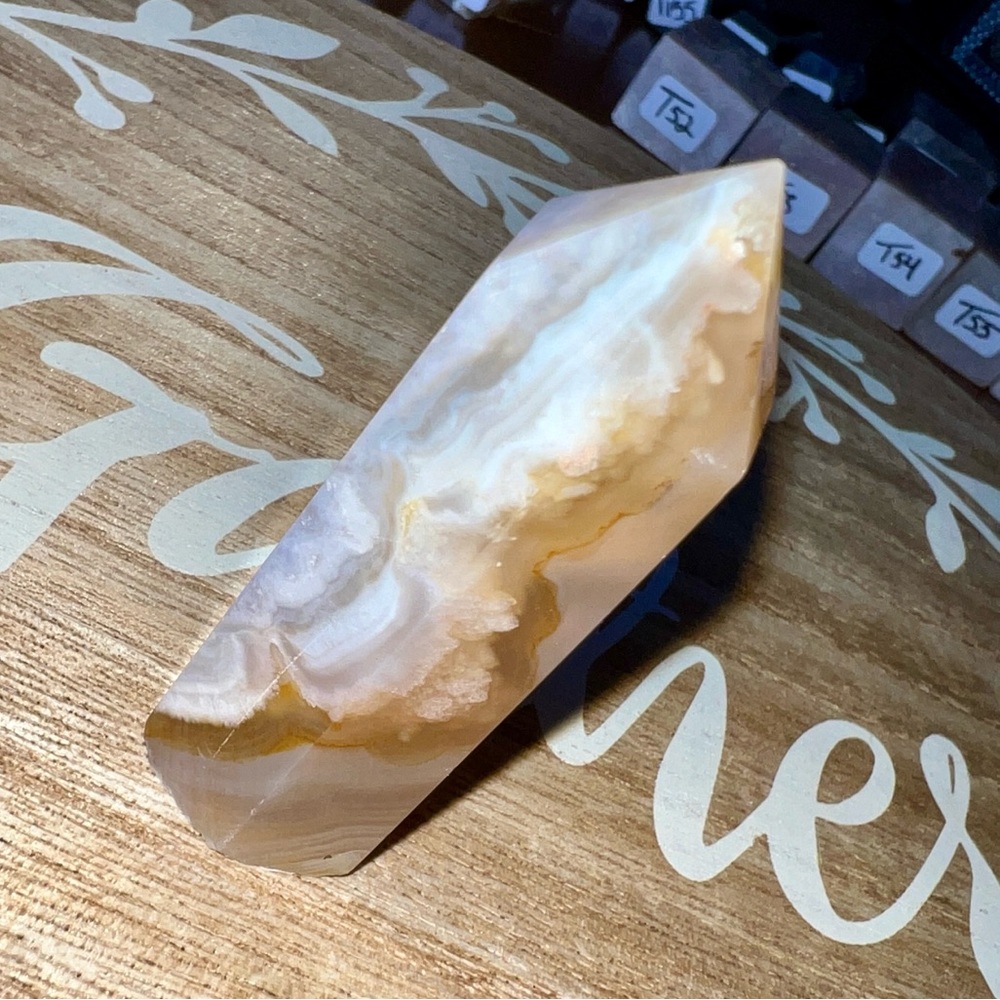 Flower Agate Crystal Tower (T49)